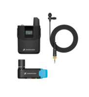 WIRELESS LAPEL SYSTEM.  EKP AVX RCVR, SK AVX BODYPACK TRANSMITTER, ME2 MIC, BA 20 BATTERY,